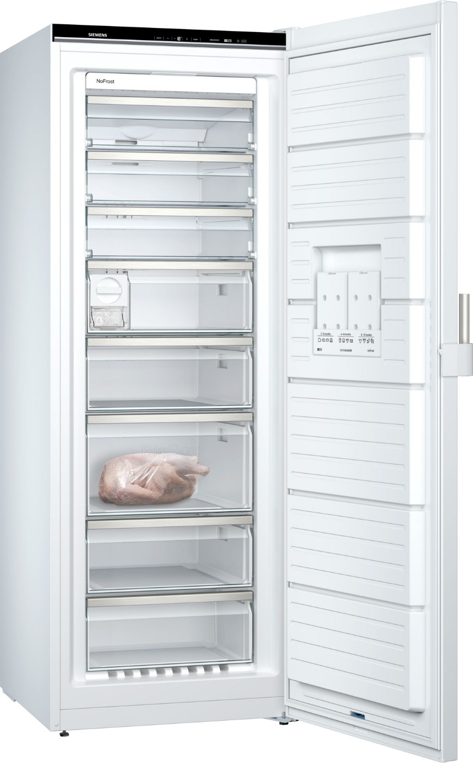 Siemens iQ500 GS58NEWCV NoFrost Gefrierschrank, 191 cm, 366 l Nutzinhalt, weiß