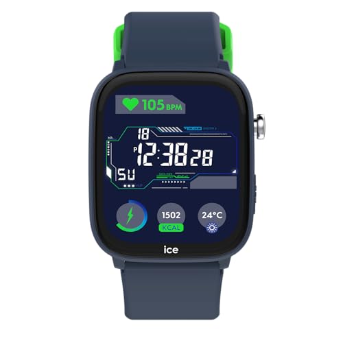 ICE-WATCH Ice smart junior 3.0 FM Blue, Geolokalisierbare Uhr für Jungen mit Silikonarmband, IP68 wasserdicht, 1.75 Zoll