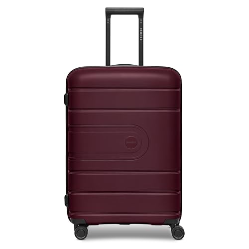 REDOLZ Hartschalen Check-in Koffer M Trolley 46 x 28 x 66 cm, leichtes Polypropylen, Dehnfalte, 80 Liter, 4-Rollen & TSA (Essentials 11)