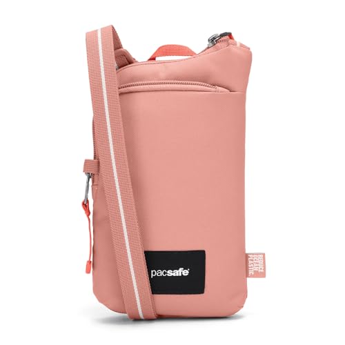 Pacsafe GO Anti-Theft Tech Mini Bag, Umhängetasche RFID, 12 cm, rosa, 100% Polyester