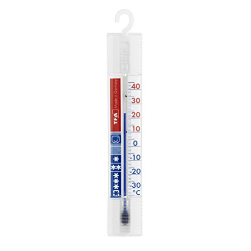 TFA Dostmann Thermometer für Kühlschrank oder Gefrierschrank, 14.4000, mit Kühlzonen, hohe Genauigkeit