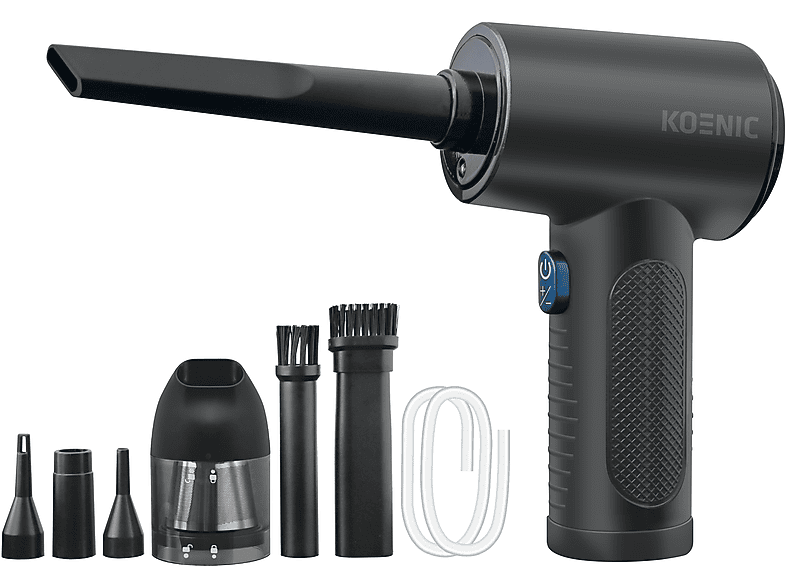 KOENIC KVBR 11124 Mini-Handstaubsauger, Akkubetrieb, 68 Watt, Vacuum und Blasfunktion