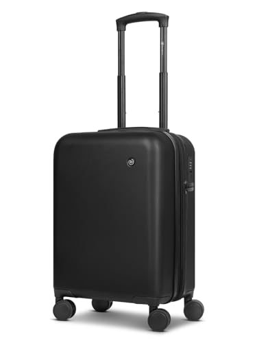 Bugatti Valencia 2.0, Kabinentrolley S 54 cm mit Dehnfalte, 4 Rollen, Schwarz, (38 l)