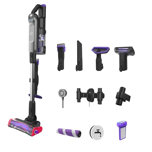 BLACK+DECKER 4in1 Akku-Stielstaubsauger mit Digital-Motor (21,6V, 4.0Ah), beutellos, Elektrobürste, 2 Saugstufen, kabellos inkl. Akku und Ladegerät - BHFEA640WG, weiß