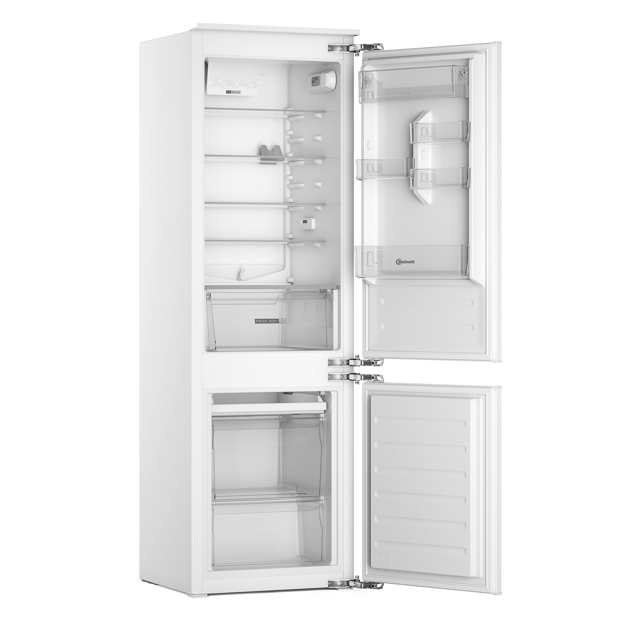 Bauknecht BKGIL 178F12, Einbau Kühl-/Gefrierkombination 178 cm, Weiß, 189 l Kühlvolumen, 79 l Gefriervolumen, ZeroZone, LessFrost, LED-Innenbeleuchtung, Touch-Display