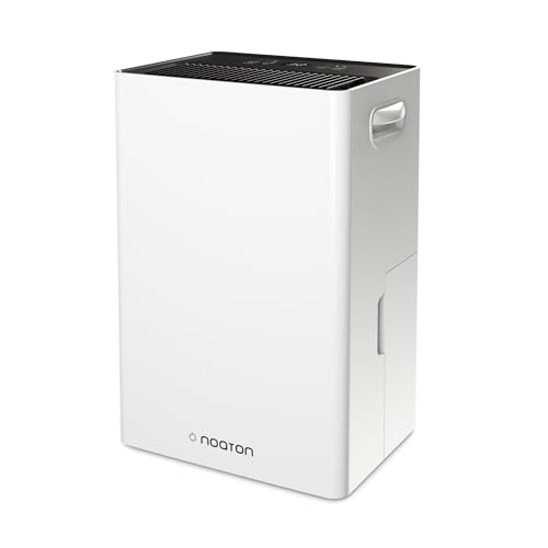 Noaton Luftentfeuchter DF 4120, 24L/24h, ca. 45m², Elektrisch, 5,5L Tank, Display, Timer, Abtauen, Neustart, Ablaufschlauch, Leise, Gegen Feuchtigkeit, Schimmel