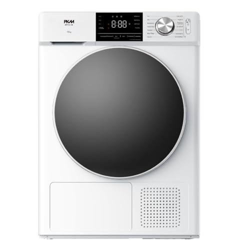 PKM WPT10-14E Wärmepumpentrockner, 10 kg mit LED-Display, 14 Trocknungsprogrammen und Startzeitvorwahl