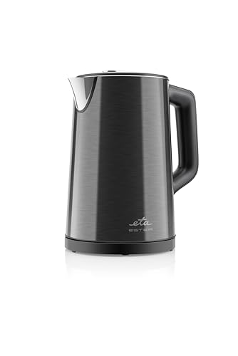 ETA Doppelwandiger Wasserkocher Ester I 1.5 Liter 40-100°C 2200W LED-Display KEEP-WARM Funktion - Edelstahl