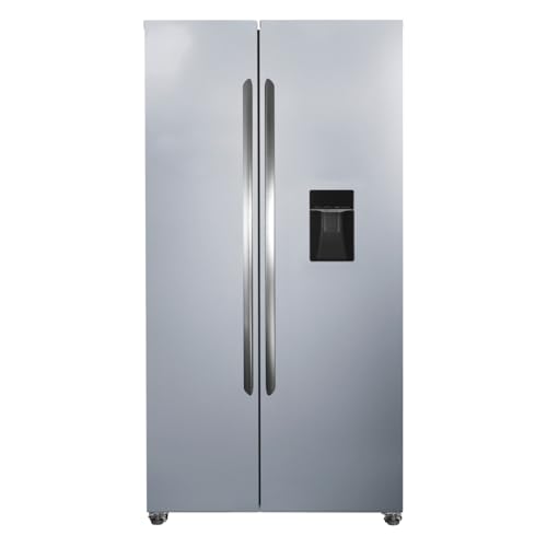 PKM KS6.12D, Side by Side Kühlschrank mit 439 L, NoFrost, Wasserspender, silber