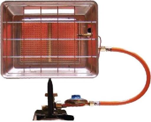 TGO Infrastar LRP, Gasheizstrahler mit 4,3 kW Leistung, thermoelektrischer Zündsicherung und Piezozündung