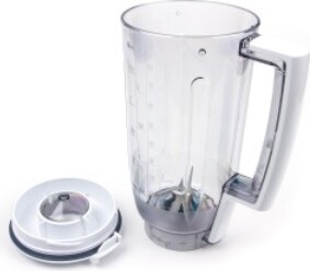 Bosch Siemens Mixeraufsatz MUZ5MX1, Mixbehälter 1,5 Liter in Weiß/Transparent, passend für MUM5 - Nr. 703198