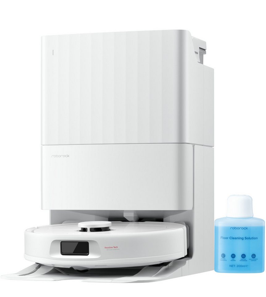 Roborock Saugroboter QR 598, mit Wischfunktion & Hebarem Wischmopp, 8000Pa Saugkraft, PreciSense LiDAR-Navigation, Multifunktionsdock, Reactive Tech-Hindernisvermeidung