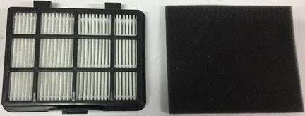 Hanseatic Filter-Set, Zubehör für Bodenstaubsauger VCB35B15C und VCB35B15C-1J7W-70, 2 tlg. in schwarz, Hygienefilter + Motorschutzfilter