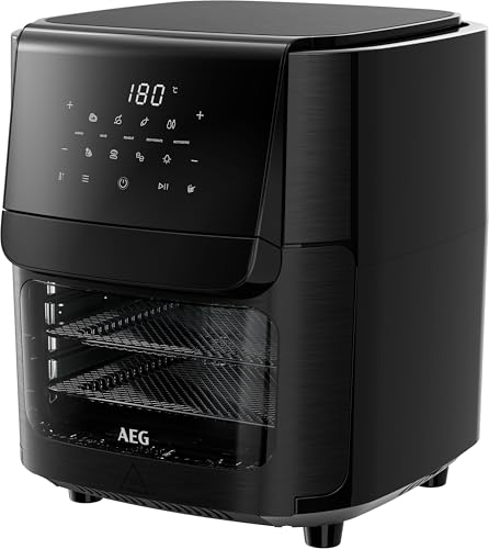 AEG Heissluftfritteuse XXL AAF12B 8000 - Multi-Combo/Fassungsvermögen 12 l, Schwarz