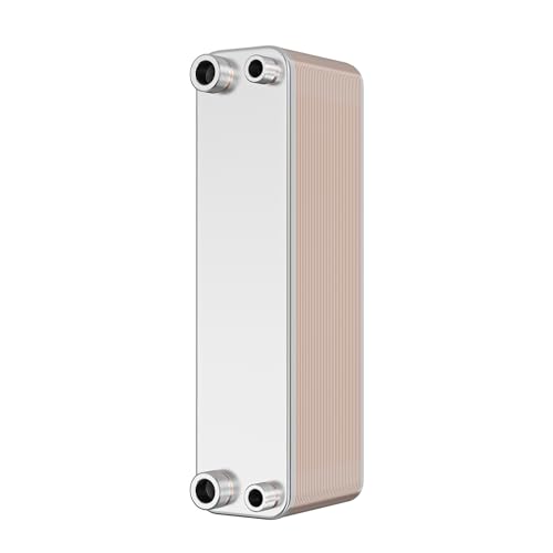 Wiltec Hrale Wärmetauscher 40 Platten, max. 165 kW, 4 m³/h 1,60 l je Durchgang, Edelstahl-Wärmeüberträger in kompaktem Design