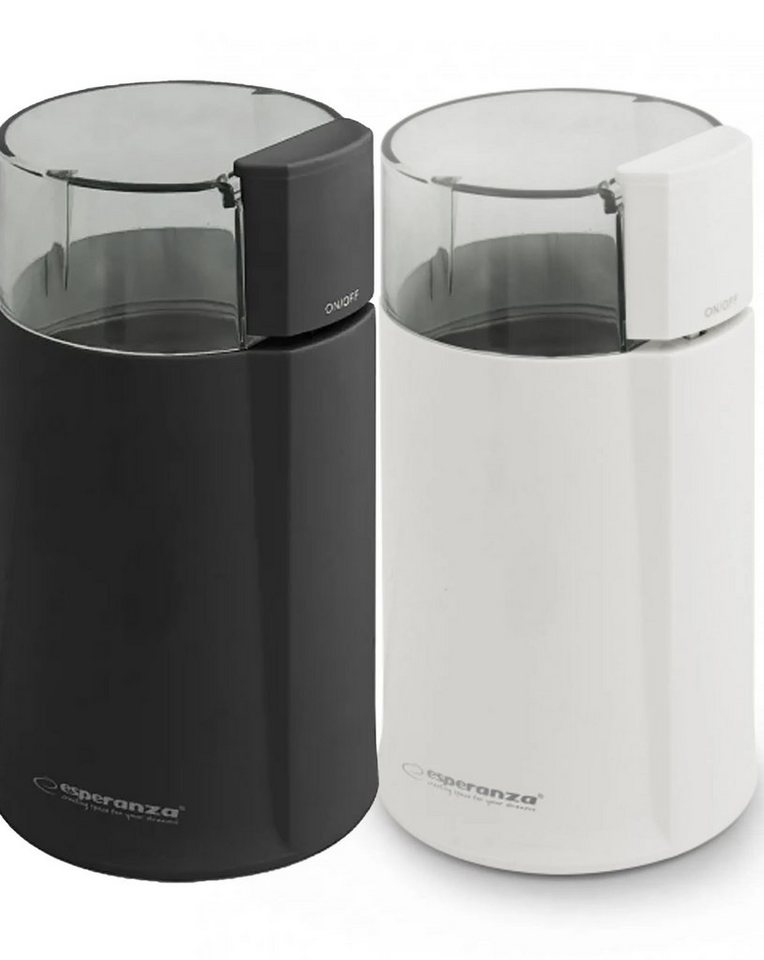 Esperanza Kaffeemühle Coffee Grinder 160W Edelstahlmesser, Edelstahlmesser