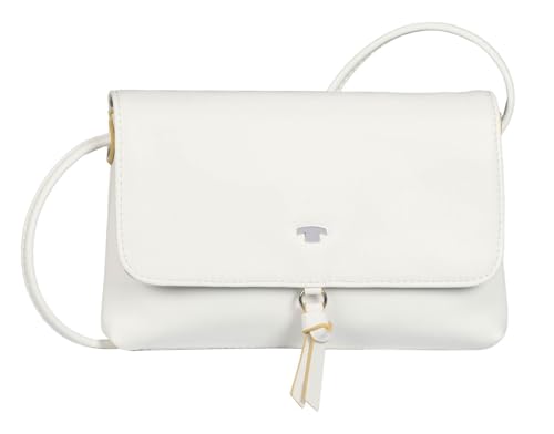 TOM TAILOR Umhängetasche Luna, mit hochglänzendem Logo und dekorativem Knoten, schwarz