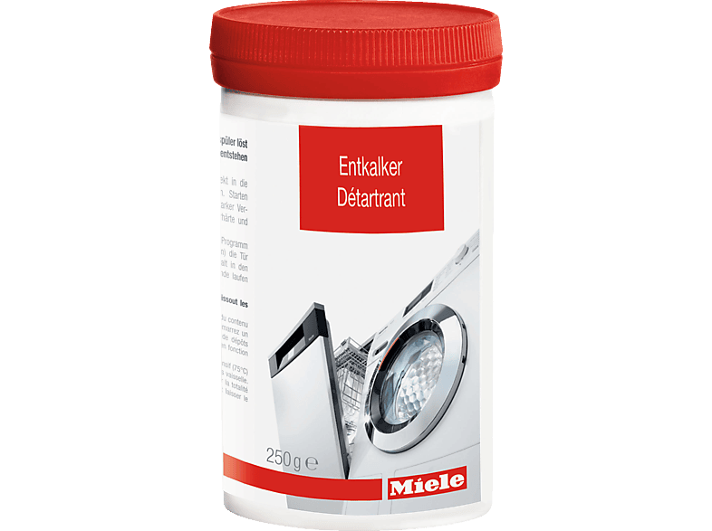 MIELE 10130980 ENTKALKER Entkalker, 250g für Geschirrspüler und Waschmaschinen, schonend mit Zitronensäure, optimale Maschinenleistung