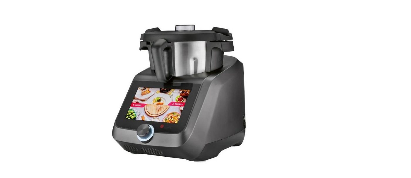 SilverCrest Monsieur Cuisine smart, Küchenmaschine mit 1200 W Leistung, 4,5 l Fassungsvermögen, WLAN-Funktion und 8 Zoll Touchdisplay