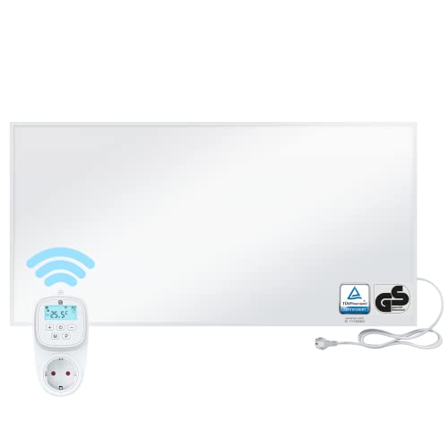 BR Bringer Infrarotheizung 1200 Watt - mit Smart Thermostat und App - Infrarot Elektroheizung Energiesparend - 5 Jahre Garantie, TÜV GS - Deutsche Qualitätsmarke