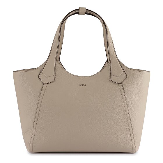 Boss Lenah Shopper Tasche, Leder, 33 cm, beige, 100% Leder