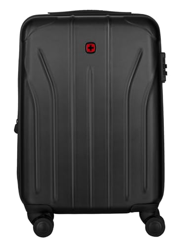 WENGER Trolley Oryson Expandable Carry-On Hardside Case, schwarz, 54cm, erweiterbares Volumen 33-43 Liter, TSA-Zahlenschloss, handgepäcktauglich