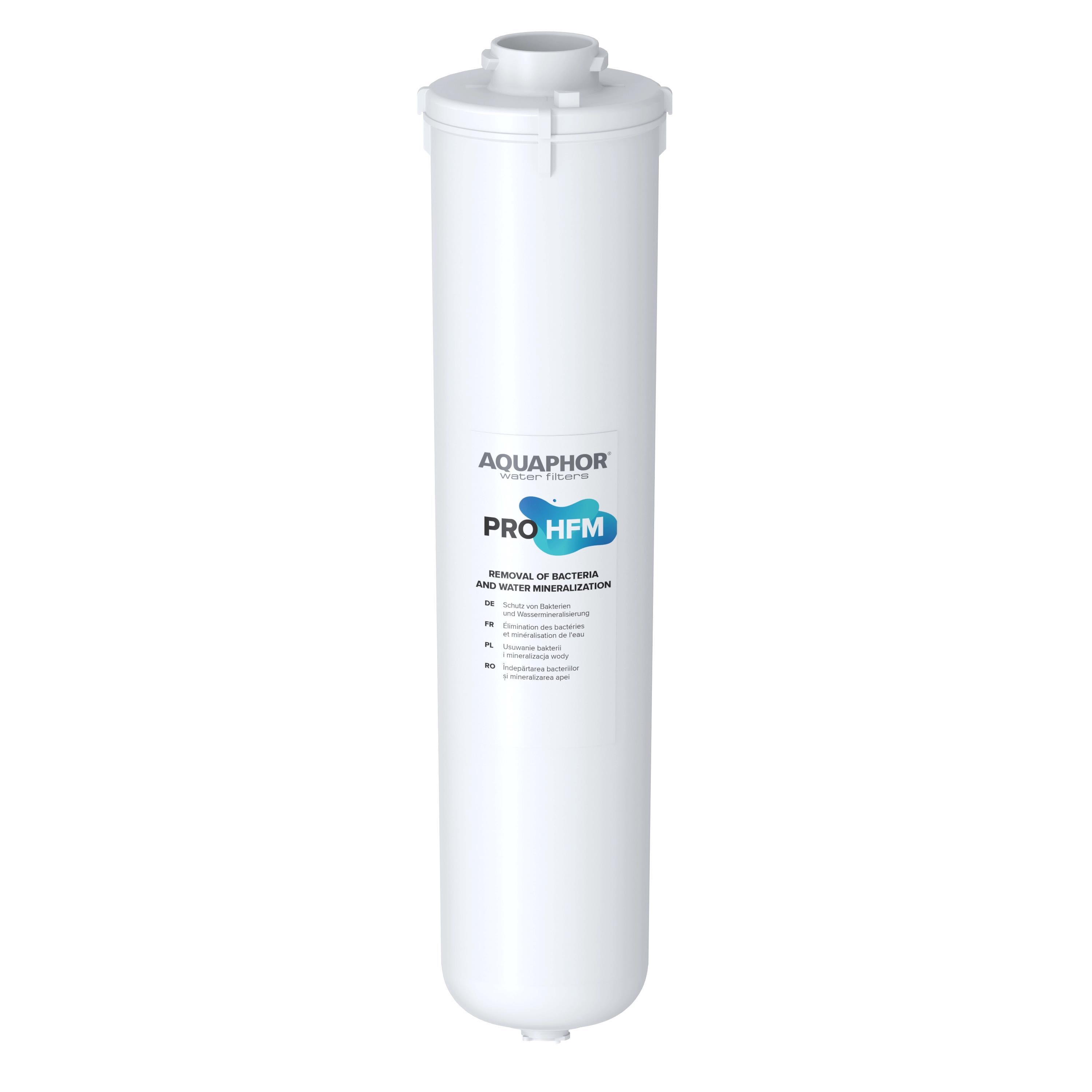 Aquaphor PRO HFM Wasserfilter, 3in1 Ultrafiltration mit Keimsperre und Remineralisierung, Hohlfasermembran Kapillarmembran, bis 0,1 Mikron