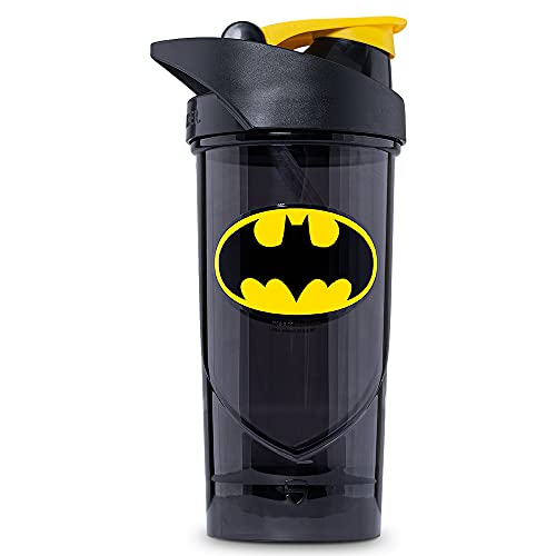 Shieldmixer Hero Pro Classic Shaker Batman Classic - BPA-frei - Gym Zubehör - Eiweiss Shaker - Fitness Trinkflasche - Schwarz - 700ml