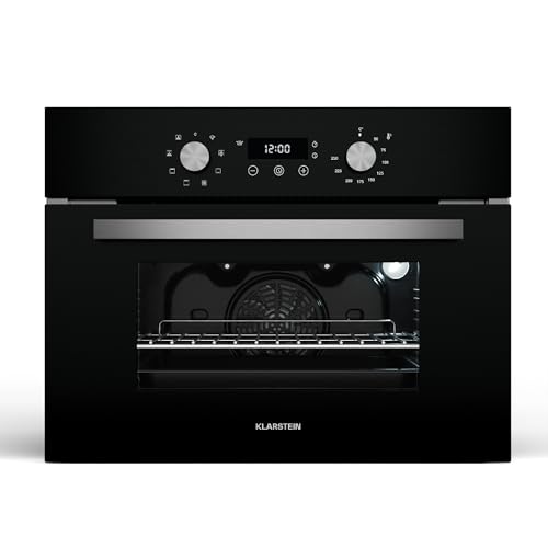 Klarstein SpaceSmart Einbaubackofen 41 L, 8 Funktionen, Dampfreinigung, Energieklasse A, kompaktes Design