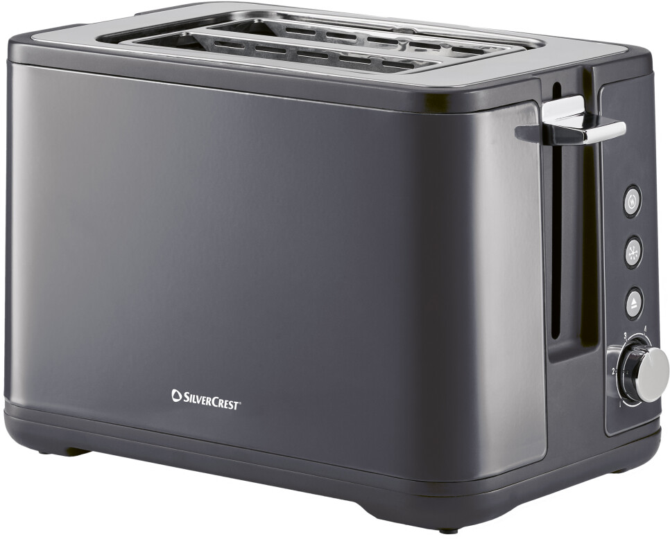SILVERCREST Doppelschlitz-Toaster STC 850 E4 mit 6 Bräunungsstufen, Auto-Lift, Auftau-, Aufwärm- & Stopp-Funktion