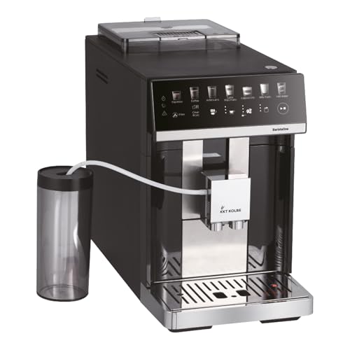 KKT KOLBE Kaffevollautomat Barista One, 15 Bar, 7-stufiges Mahlwerk, Touchscreen, Milchbehälter und Milchschaumdüse, 2 Tassen, automatische Reinigung