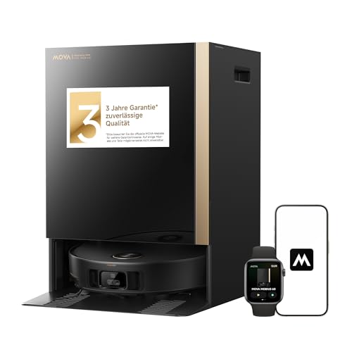 Mova Mobius 60, Saugroboter mit MopSwap-System, 30.000 Pa Saugleistung, dynamischem Saugrückhaltesystem und Hindernisüberquerung bis 8 cm