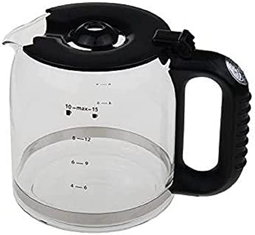 Russell Hobbs Ersatzglaskanne[für Kaffeemaschine Retro rot, schwarz, creme, 21702-56, 21701-56 21700-56] Kaffeekanne Glas für Filterkaffeemaschine 700025