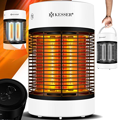 KESSER® Standheizstrahler Infrarotheizung, Heizstrahler Energieeffiziente Heizung 700 Watt Innenraum mit 360° Oszillation, Infrarotheizung Standgerät, Elektroheizung mit IP55, Terrassen-Heizstrahler