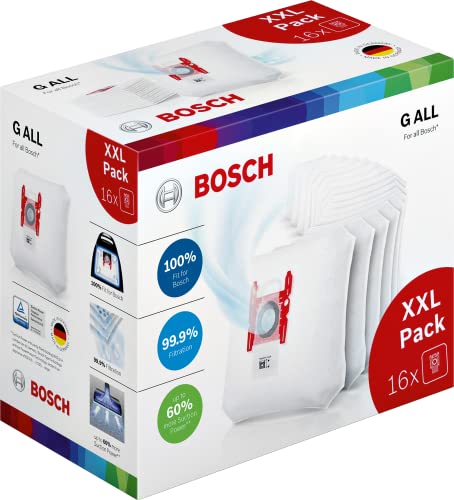 Bosch Haushalt BBZ16GALL Staubsaugerbeutel-Vorteilspack, PowerProtect mit Vlies-Technologie für hohe Saugleistung und lange Nutzungsdauer
