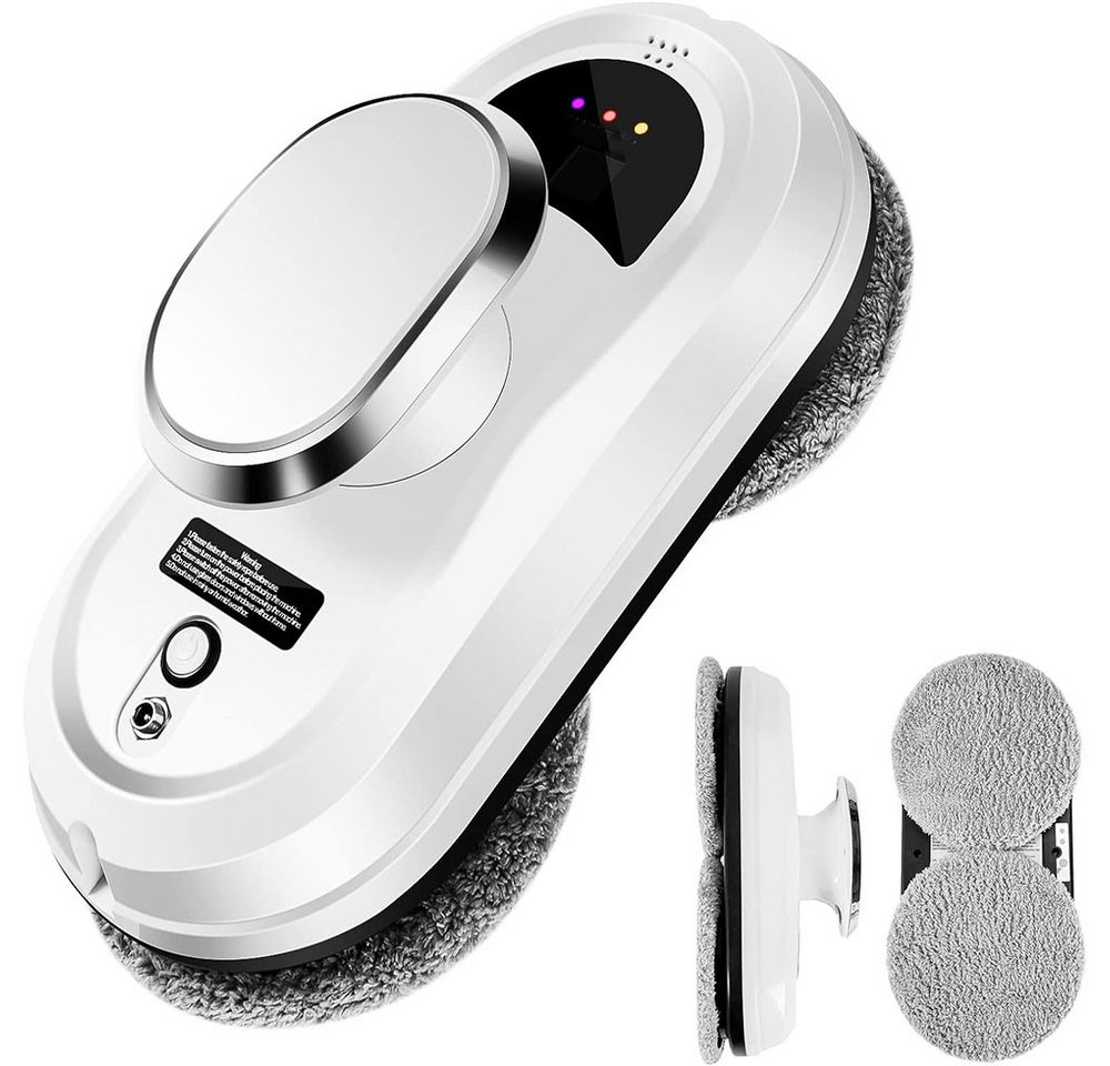 ZREE Fenstersauger Fensterputzroboter, Elektrischer Fensterreiniger mit Fernbedienung, Magnetischer Fensterreiniger, Intelligentes Kantenerkennungssystem, 5600pa Super-Saugleistung, 120 Minuten Laufzeit