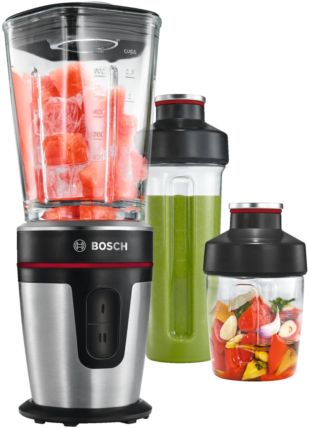 Bosch MMBM7G3M Standmixer, ThermoSafe Glasbehälter, ToGo Mix