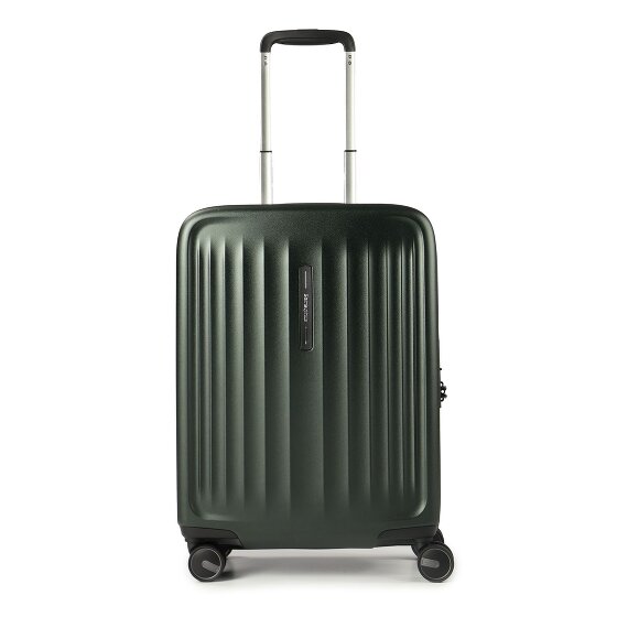 Samsonite Fyrm Kabinentrolley S, 4 Rollen, 55 cm, Dehnfalte, 100% Polycarbonat, tiefgrün