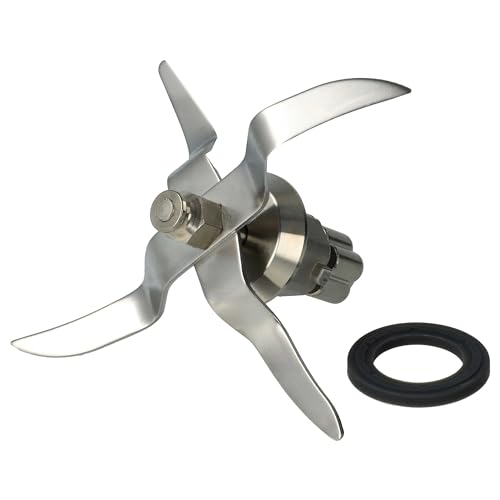 vhbw Mixmesser für Silvercrest SKMC1200D4, SKMC1200A1, SKMC1200C3 Küchenmaschine - 4 Klingen aus Edelstahl (rostfrei), silber