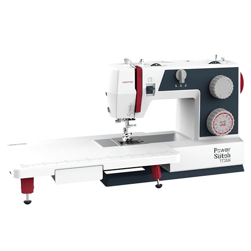 Veritas VERITAS Power Stitch 32 Titan, Mechanische Nähmaschine mit 32 Stichprogrammen für dicke Stoffe