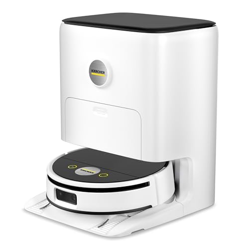 Karcher RVF 7 Comfort Extra, Saugwischroboter mit Multifunktionsstation, LiDAR-Navigation, App-Steuerung, KI-gestützter Kamera, für Hartböden und Teppiche