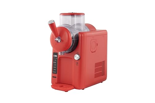 Unold 48953 Softeismaschine Sofie, Slush- und Softeis mit Kompressor, 2 L, 5 Programme, spülmaschinengeeigneter Behälter, rot
