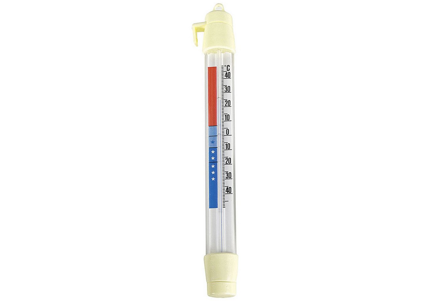 TFA Dostmann Kühlschrankthermometer, Analoges Thermometer für präzise Temperaturüberwachung, weiß