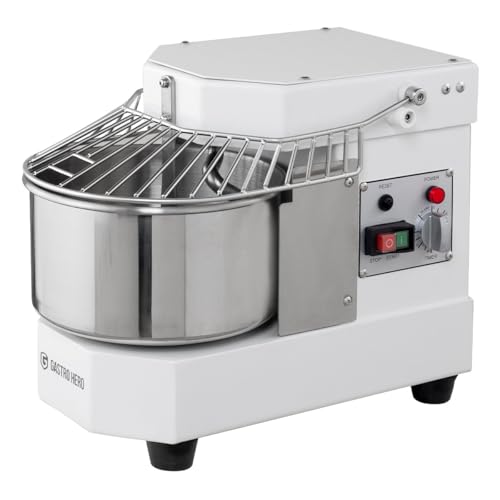 GastroHero Teigknetmaschine ECO 8, 8 Liter, 230 V, fester Kopf, kompaktes Design für Pizzerien, 700 W