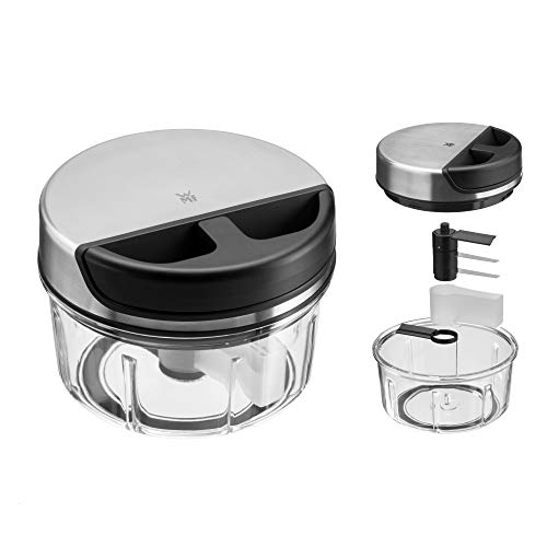 WMF Gourmet Gemüseschneider manuell mit Seilzug, 650ml, Kunststoff-Mixbehälter, Multi-Zerkleinerer ideal für Gemüse, Zwiebeln, Knoblauch, Nüsse, Kräuter oder Obst