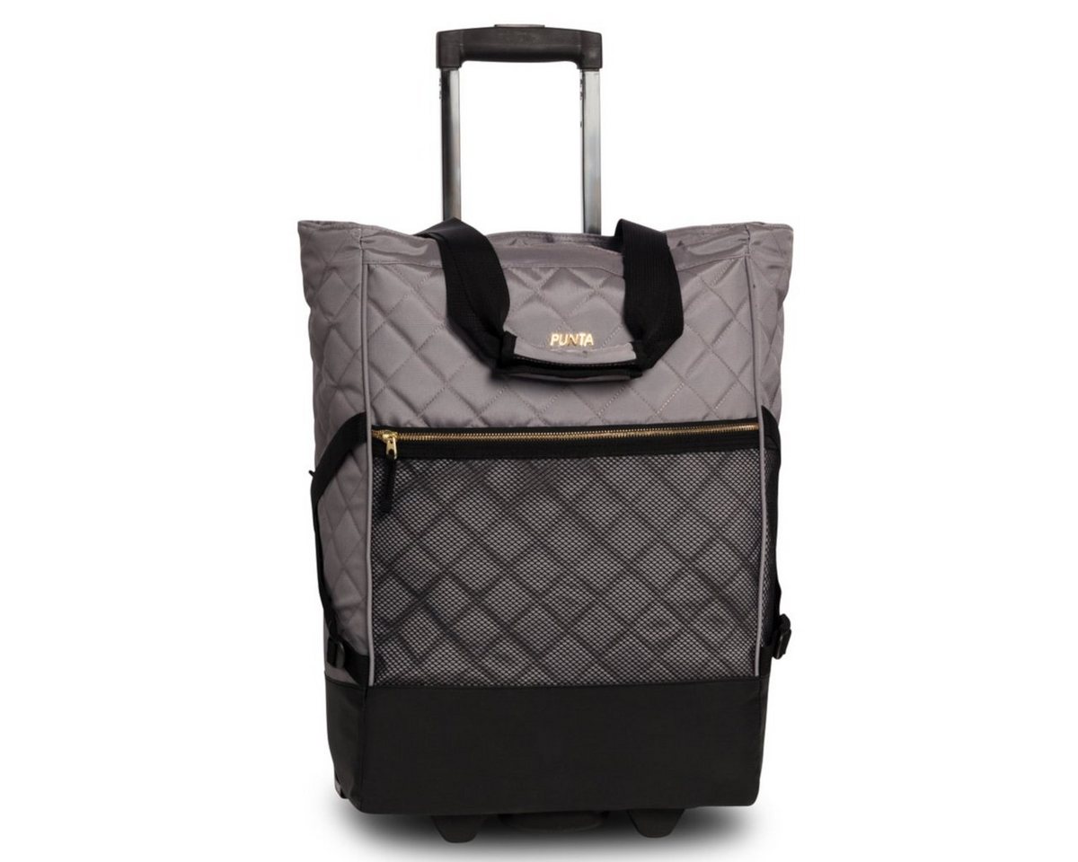 fabrizio® Trolley PUNTA Reise- und Einkaufstrolley Stepp, Bordgepäck IATA Standard