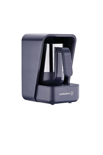Korkmaz Moderna Grau/Satin Kaffeemaschine - 400W, 5 Tassen Kapazität, Glutgeschmack