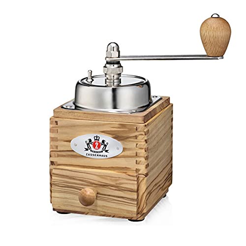 Zassenhaus Montevideo Kaffeemühle, Holz, Natur - Präzises Mahlen mit sanfter Mahlgradeinstellung