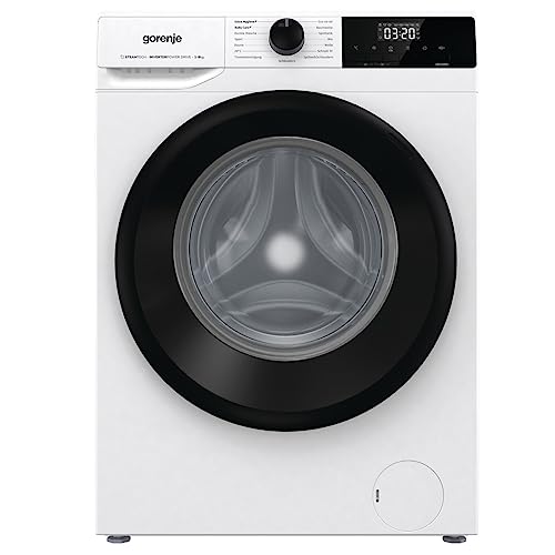 Gorenje WNHEI 84 APS Waschmaschine mit Dampffunktion, 8kg Fassungsvermögen, EEK: A, Inverter PowerDrive Motor, 1400 U/min, 15 Programme, Steam Tech, AquaStop, Kindersicherung, weiß