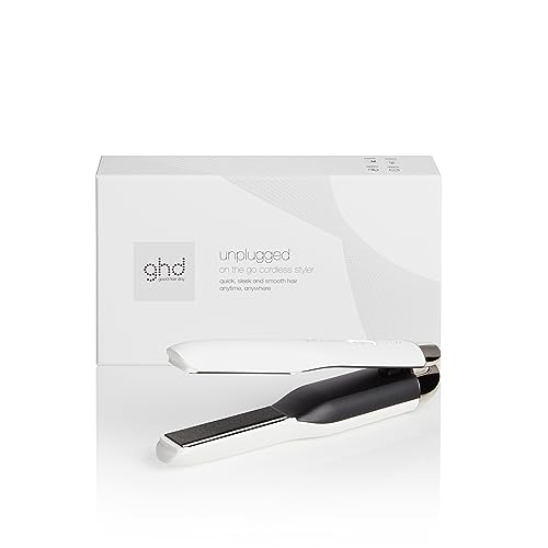 ghd Unplugged - Kabelloser professioneller Haarglätter mit Dual-Technologie - Zone, Weiß